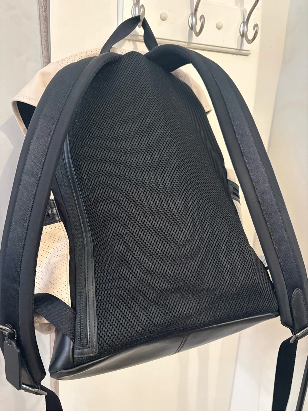 Coach Terrain Trek Leather Nylon Backpack F57477